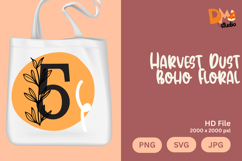 Harvest Dust Boho Floral Monogram Product Image 1