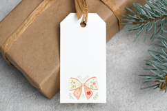 Embroidery Style Coquette Bow Clipart, garden spring bow PNG Product Image 5