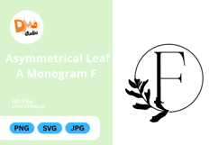 Asymmetrical Leaf Monogram Product Image 1