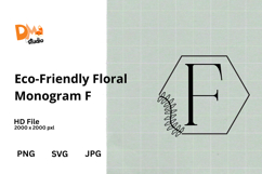 Eco-Friendly Floral Monogram Product Image 1