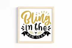 Bling in the new year SVG, Happy New Year SVG Product Image 3
