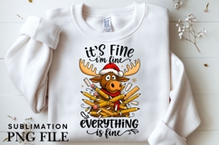 Christmas moose png design for T-shirts Product Image 3