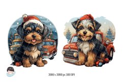 Christmas Dogs Sublimation Clipart PNG Product Image 6