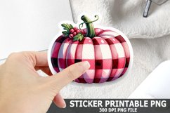Halloween Pumpkin Sticker| Halloween Sticker PNG Design Product Image 1