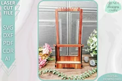 Necklace and bracelet Jewelry Display stand Glowforge laser Product Image 4