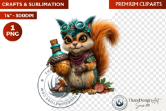 Autumn Witchcraft Clipart - Amber Spells witch PNG Product Image 1