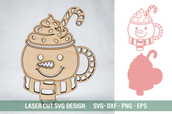 Christmas Mug SVG - Laser Cut Design Product Image 1