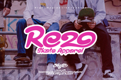 Oligeb-Retro Groove Display Font Product Image 6