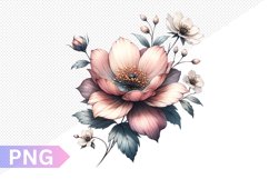 Flowers Sublimation - Clipart PNG Design Product Image 1