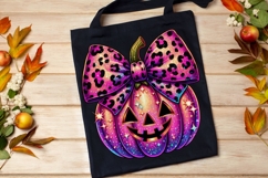 Coquette Bow Pumpkin Png, Girly Jack O Lantern Halloween Png Product Image 6