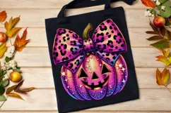 Coquette Bow Pumpkin Png, Girly Jack O Lantern Halloween Png Product Image 6