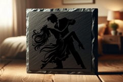 Elegant Couple Dancing Silhouette Vector Product Image 4