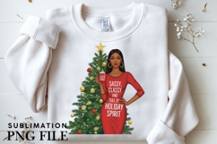 Christmas motivational women png design for T-shirts Product Image 3