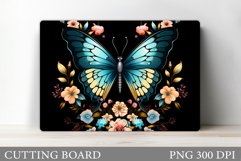 Butterfly Cutting Board. Kitchen Cutting Board Sublimation Product Image 1