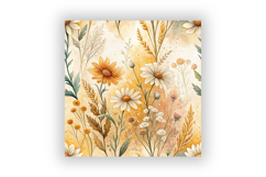 Seamless Folk Floral Pattern Digital Paper, Scandinavian Product Image 6