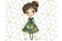 Christmas Whimsy Clipart, Holiday Kids PNG Graphics Product Image 2