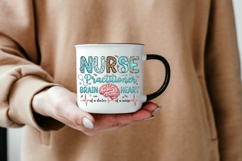 Nurse Practitioner PNG, NP Brain and Heart Sublimation Product Image 6