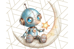 Robot Clipart, Soft Realistic Full Body Robot PNG Images Product Image 2