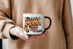 Flame Mama Sublimation Design | Retro Edgy Mama PNG Product Image 5