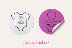 50 Baby Shower Procreate Stamps Product Image 4