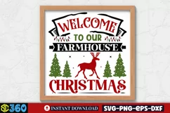 Welcome to our farmhouse christmas, Farmhouse Christmas Sign Product Image 3