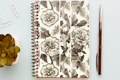 10 Ivory Floral Damask Seamless Digital Paper For Download Product Image 6