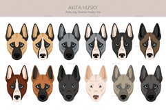 Akita Husky mix clipart Product Image 5