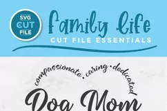 Dog mom svg, a dog mom heart with paw prints design Product Image 2