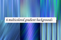 6 abstract multi-colored linear backgrounds Product Image 1