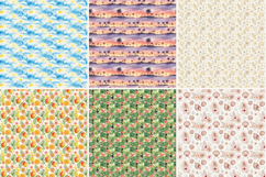Vibrant Summer Seamless Digital Paper,Floral Fruit Pattern S Product Image 6