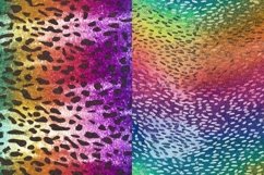 Glittery Rainbow Animal Print Seamless Patterns -- 300DPI Product Image 6