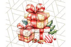 Vintage Christmas Clipart PNG, Cute Animals Holiday Elements Product Image 2