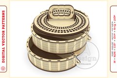 Box Organizer v32 - laser cut file - Glowforge ready SVG Product Image 6
