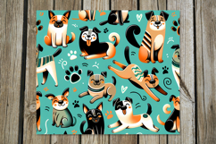 Modern Cats &amp; dogs | 8 skinny tumbler Sublimation designs Product Image 6