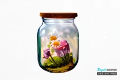 Watercolor Floral Bicycle PNG Clipart Product Image 1