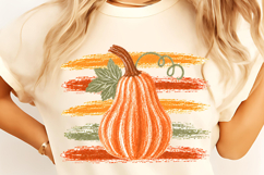 Preppy Fall Pumpkin Halloween Autumn PNG, Halloween Pumpkin Product Image 11