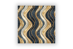 Wavy Hand Drawn Stripe Digital Paper, Seamless Dark Moody Product Image 6