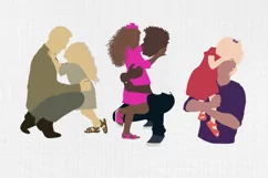 Fathers day clipart, Family clipart, Father daughter, 20 PNG Product Image 7