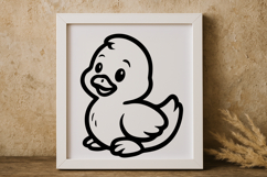 Cute Funny Duck SVG Product Image 1