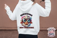 Funny Sarcasm Sublimation design PNG Quote Animal Product Image 4
