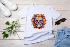 Sugar Skulls Sublimation, Day of The Dead png Product Image 2