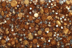 A textured surface covered in shiny, metallic, and glittery Product Image 1