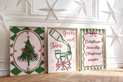 10 Whimsical Christmas Wall Art Bundle | Holiday Prints JPG Product Image 3