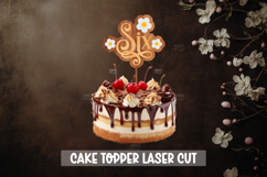 12 Baby cake toppers SVG I Cake topper SVG Product Image 7