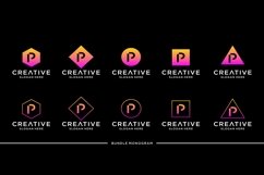 Letter P Logo Bundle Monogram Product Image 1