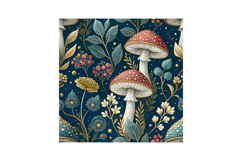 Maximalist Mushroom Tapestry Seamless Pattern, Digital Paper Product Image 6