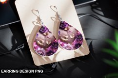 Valentines Day Teardrop Sublimation- Valentines Day Earring Product Image 1