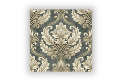 Grey Toile Digital Paper Pack, Vintage Floral Toile, Gingham Product Image 6