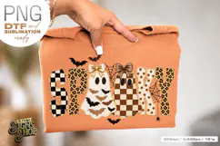 Spooky Ghost PNG, Preppy Halloween DTF Product Image 5