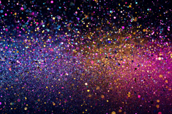 Parkling glitter particles in shades of pink, purple &amp; gold Product Image 1